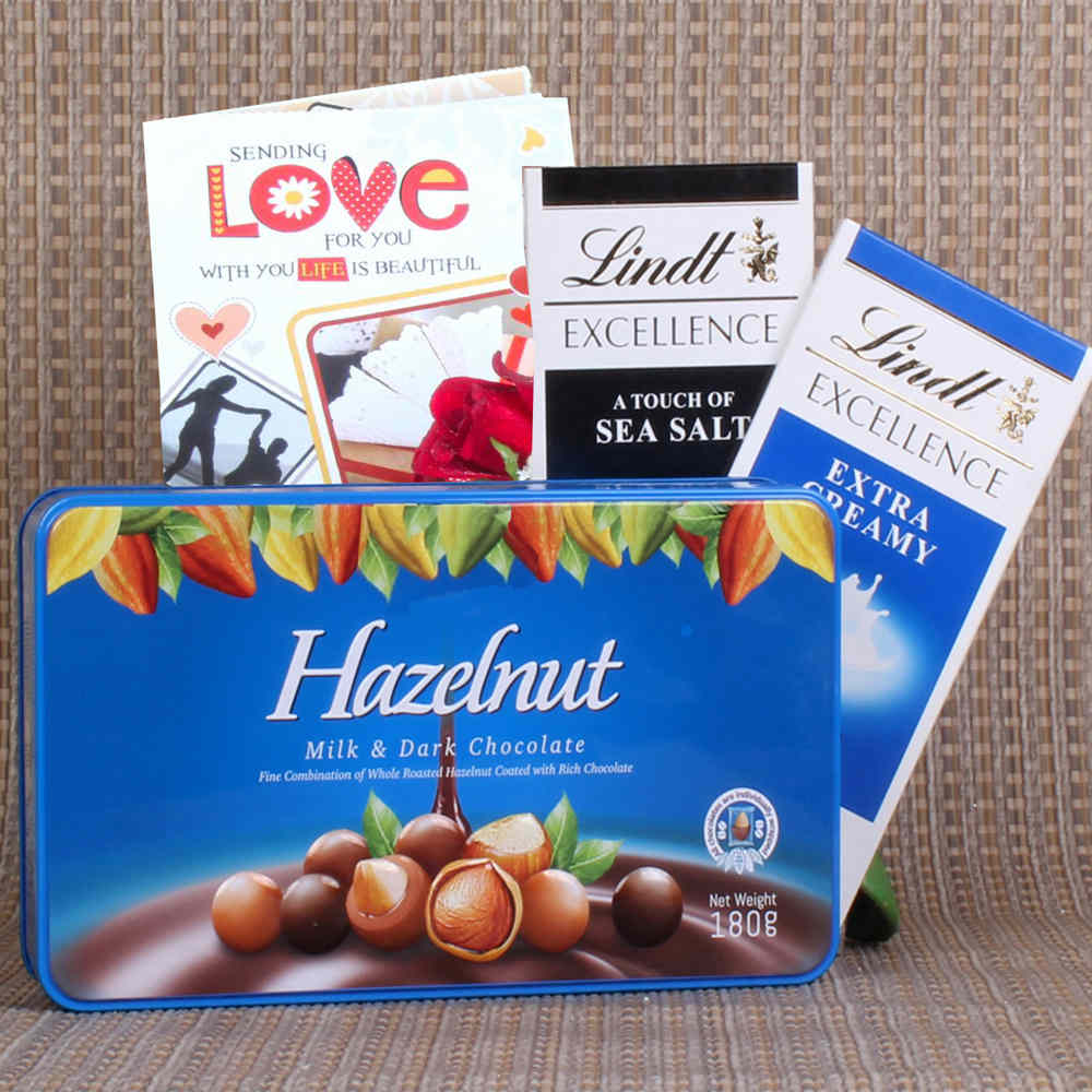 Imported Lindt and Hazelnut Chocolates for Valentines Day