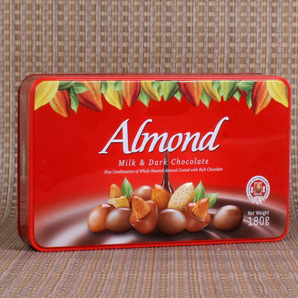 Valentines Day Gift of Almond Chocolate and Wafer Chocolate Cubes
