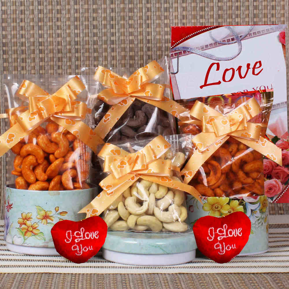 Dryfruit hamper for Valentines Day