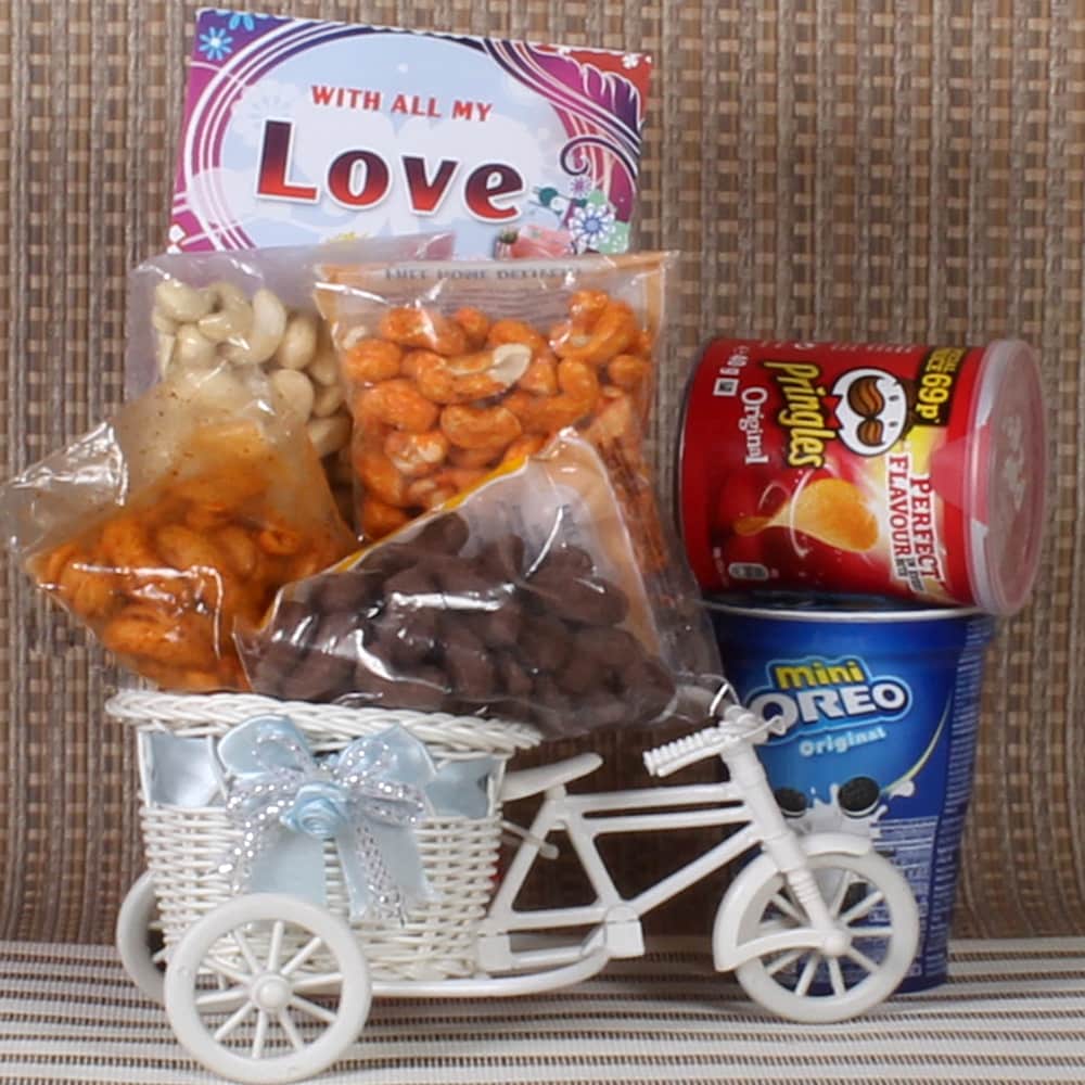 Love Treat of Dry fruits and Chips