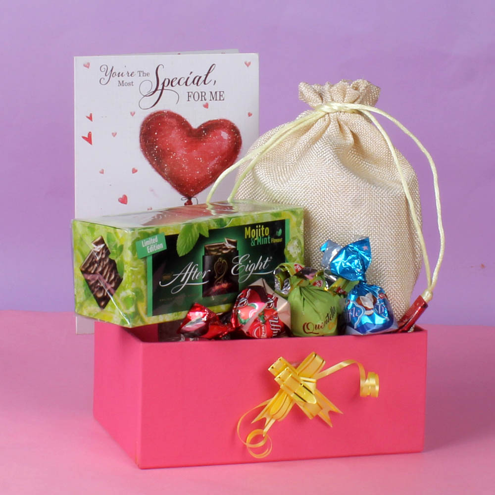 After Eight and Assorted Chocolates Valentine Hamper