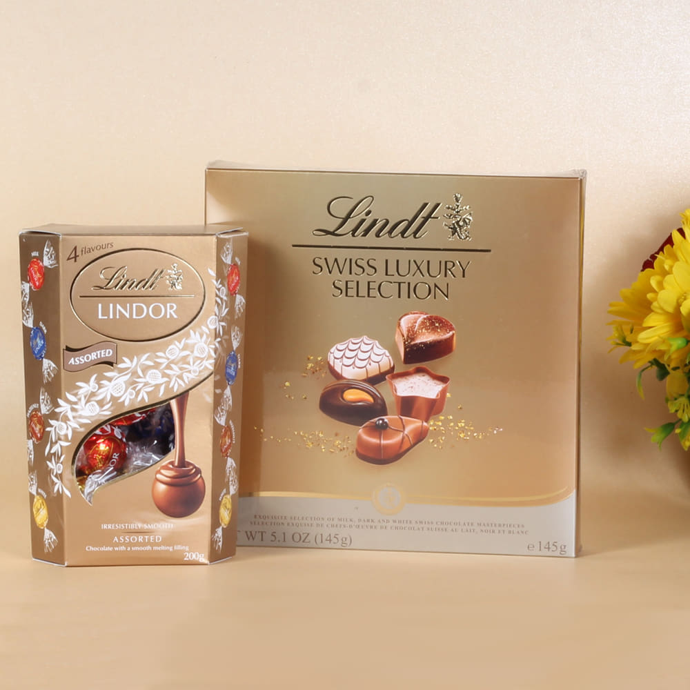 Love Gift of Lindt Swiss Luxury Selection and Lindor