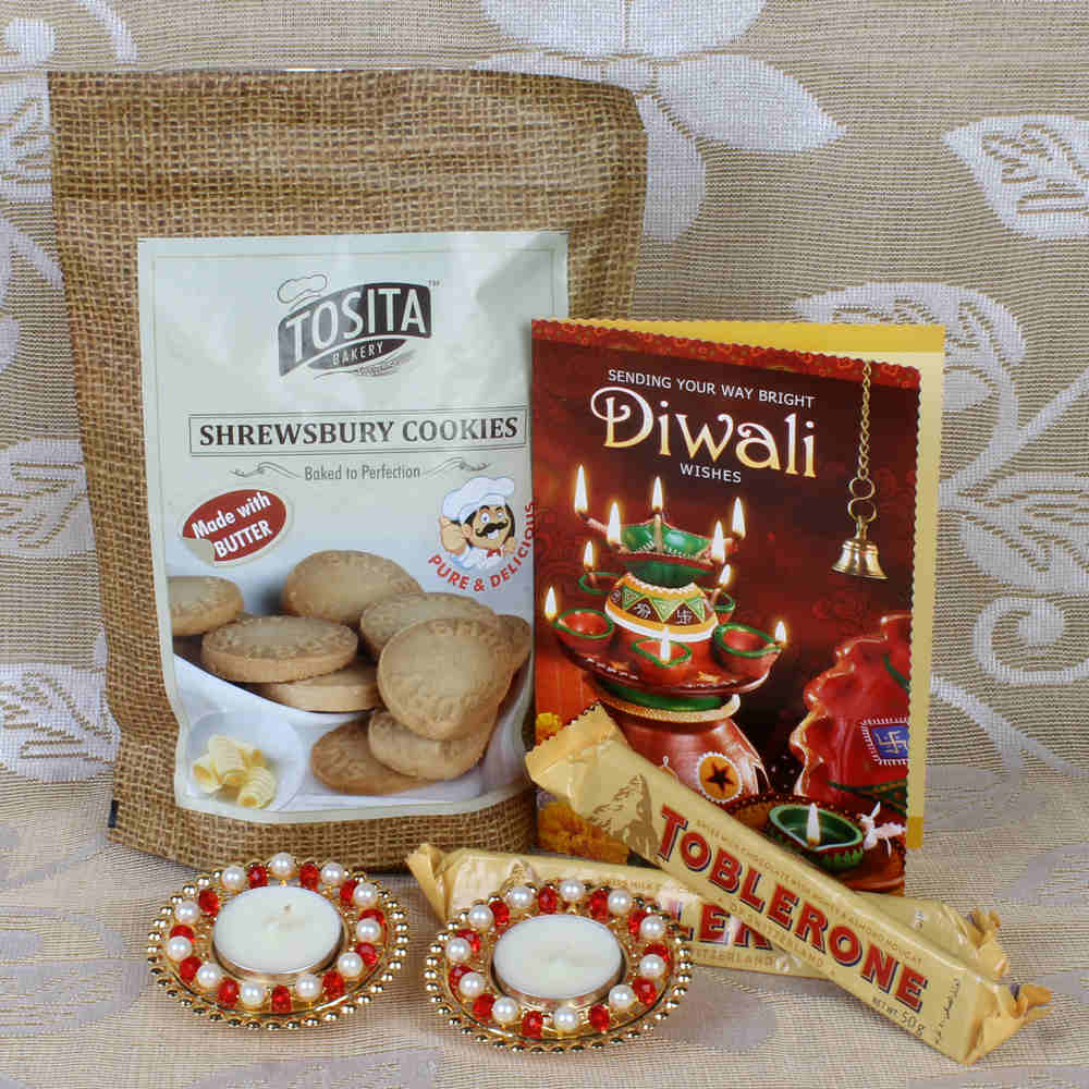 Cookies and Toblerone with Diya hamper