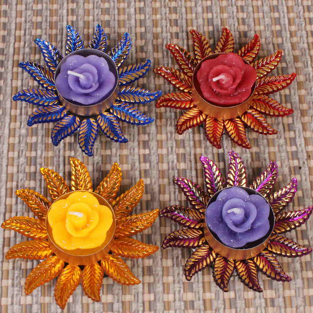 SET OF FOUR TRADITIONAL FLOATING DIYA