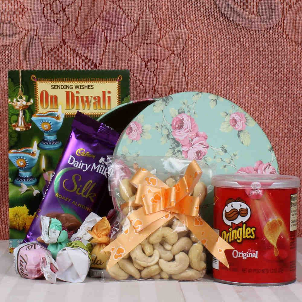 Dryfruit and chocolate hamper for Diwali