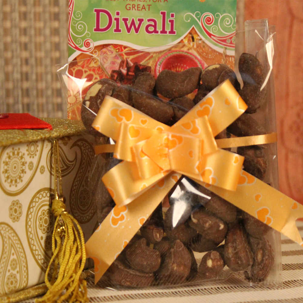 Chocolate Cashew and chocolate hamper for diwali