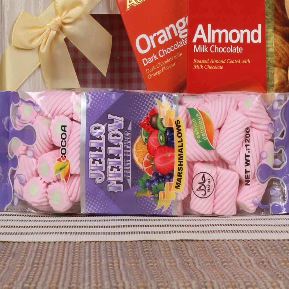 Marshmallow and chocolate hamper for diwali