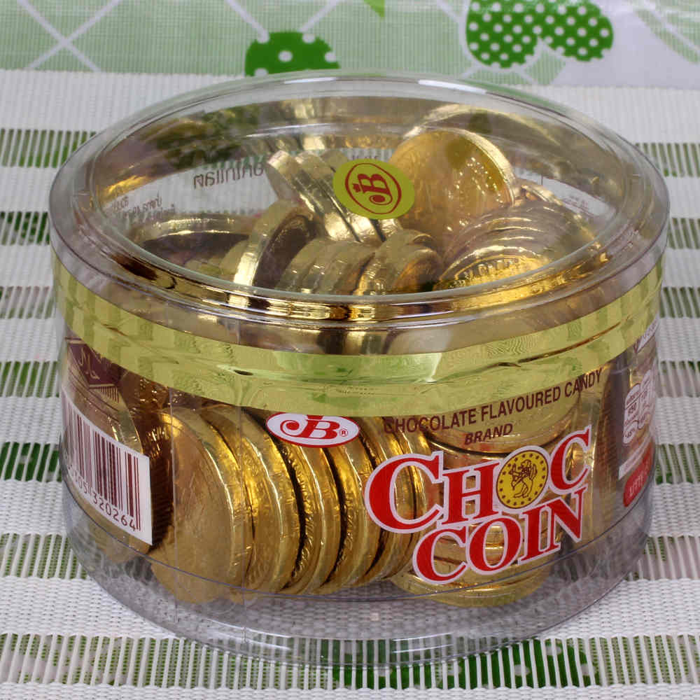 Gold Silver chocolate coin with Dryfruit Combo for diwali