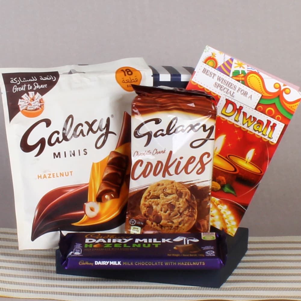 Diwali Gift of Galaxy & Imported Dairy Milk Chocolates