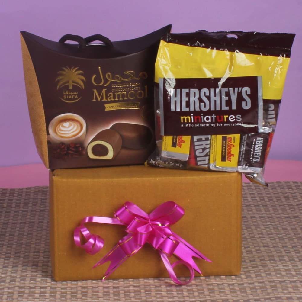 Diwali Gifts of Hersheys Chocolates with Choco Dates