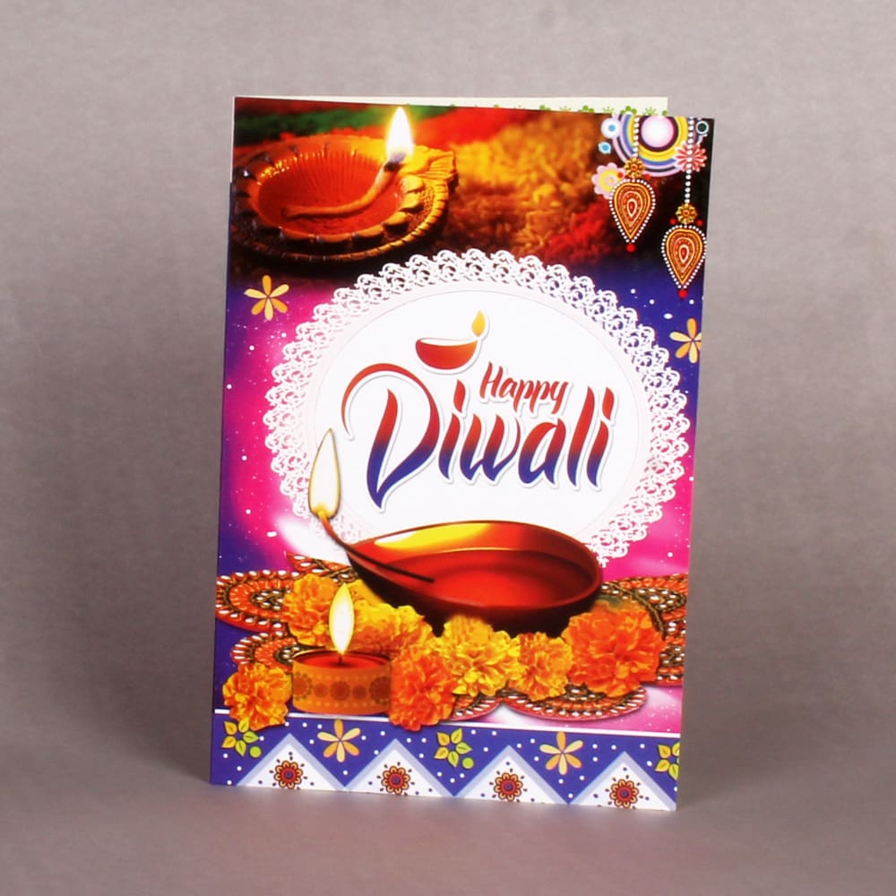 Diwali Gift of Chocolate Dates Box with Greeting Card