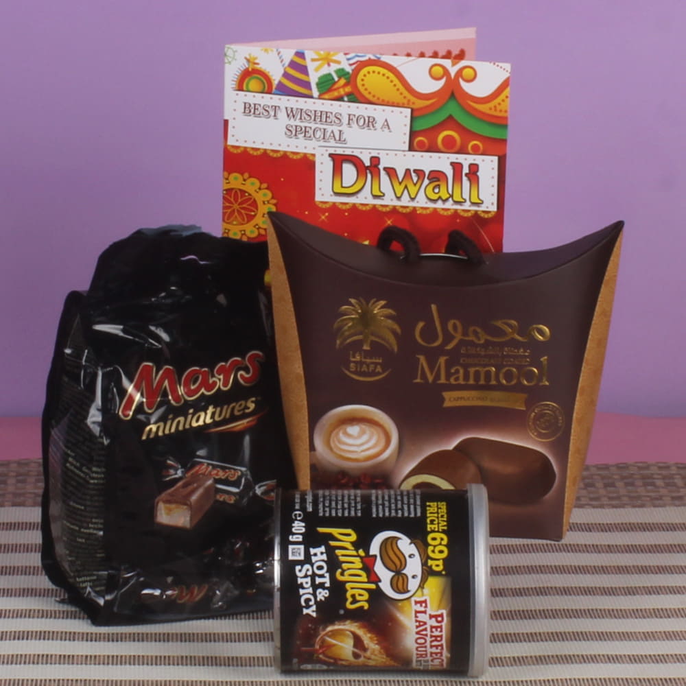 Diwali Gift Combo of Chocolates Dates Wafer