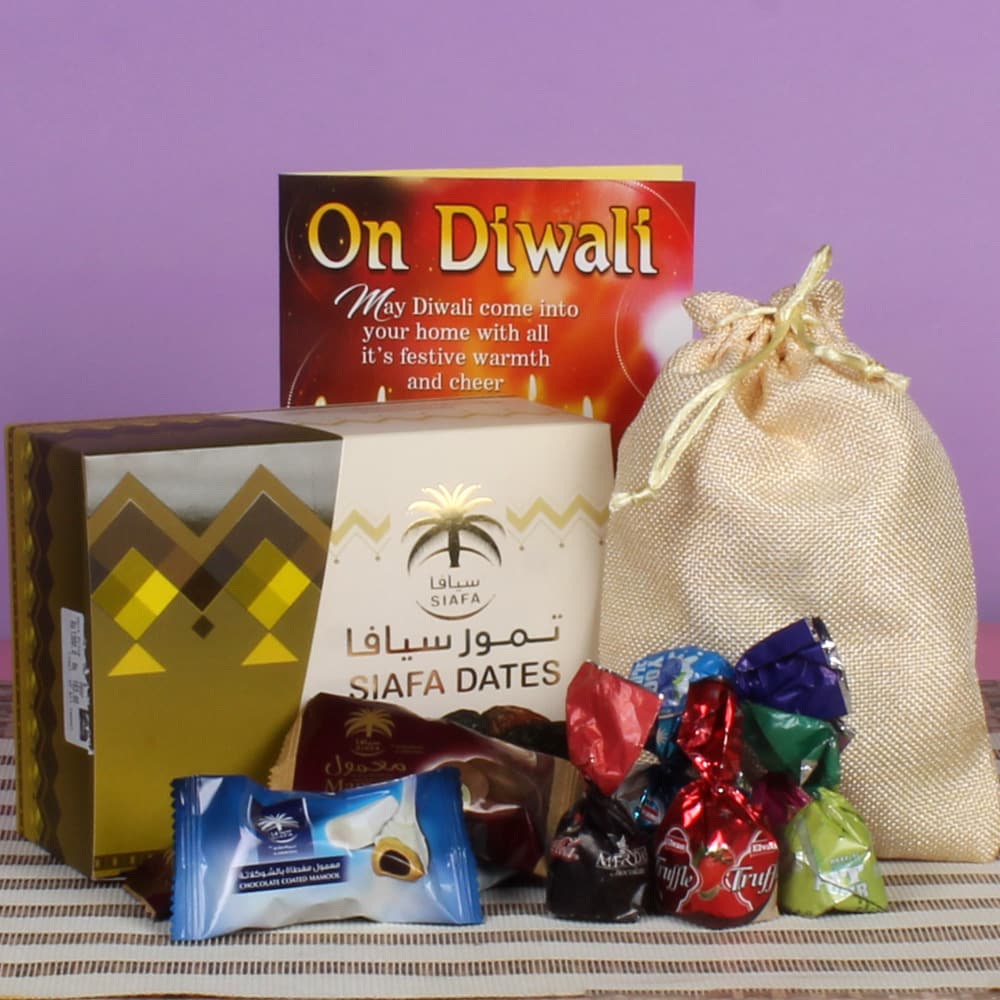 Diwali Yummy Assorted Chocolates with Dates