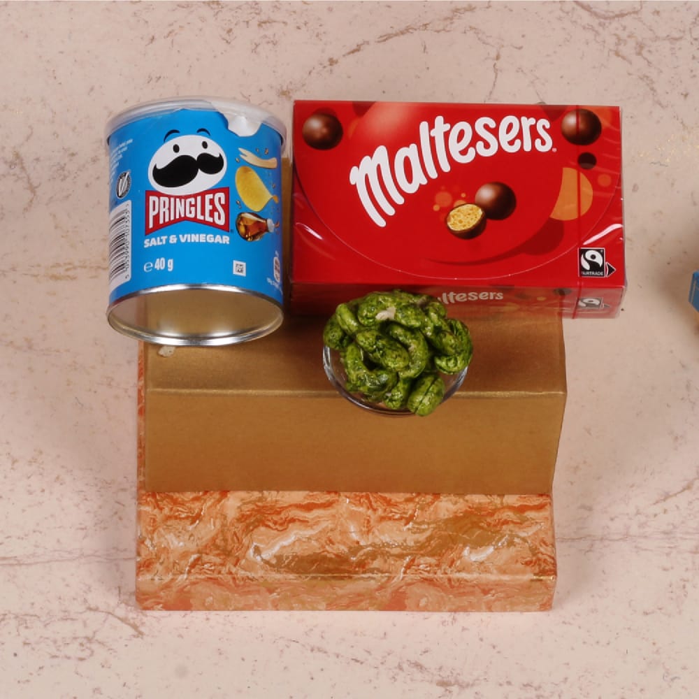 Diwali Gifts Treat of Pringle and Cashew with Maltesers