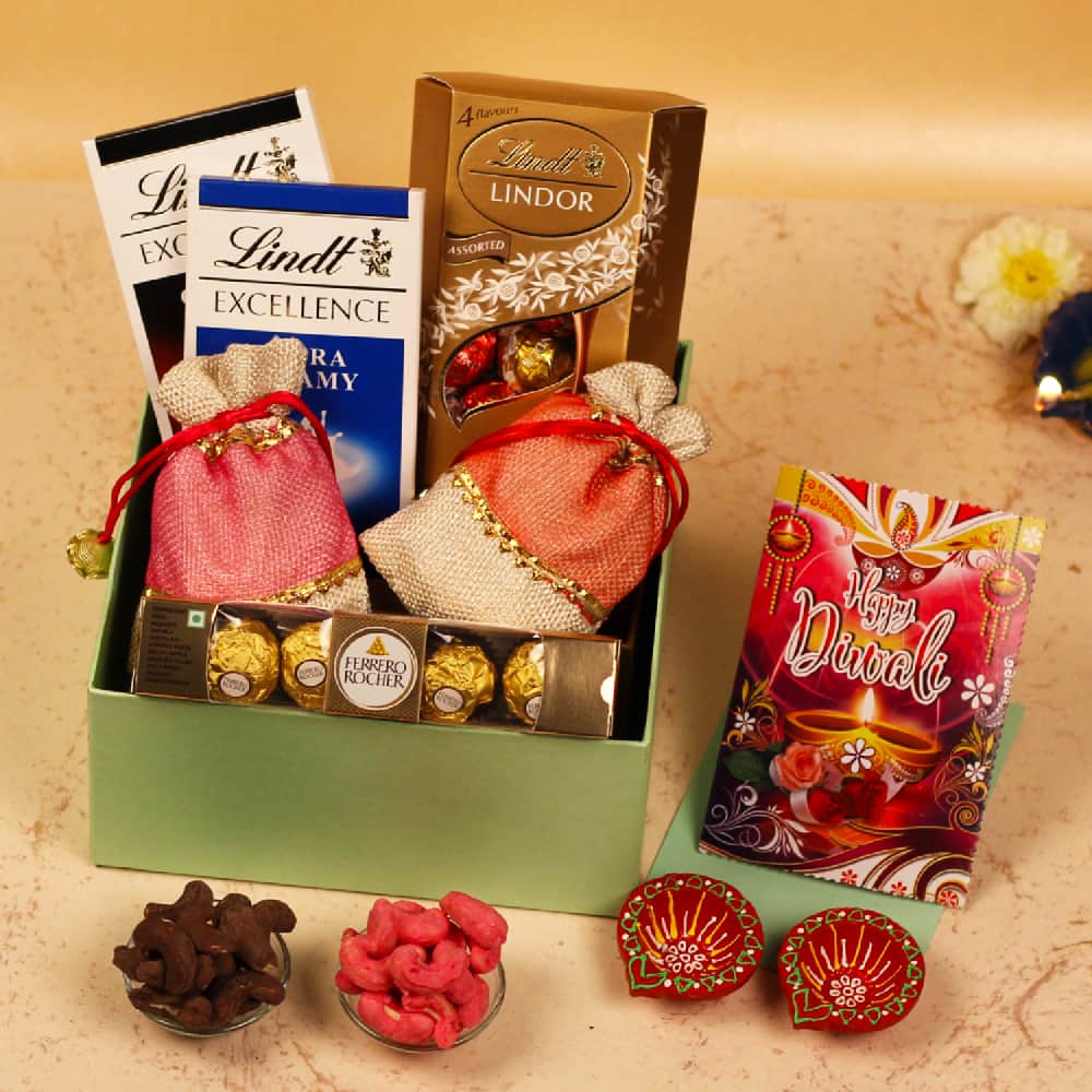 Best Diwali Special Dryfruit with Lindt Chocolates Box
