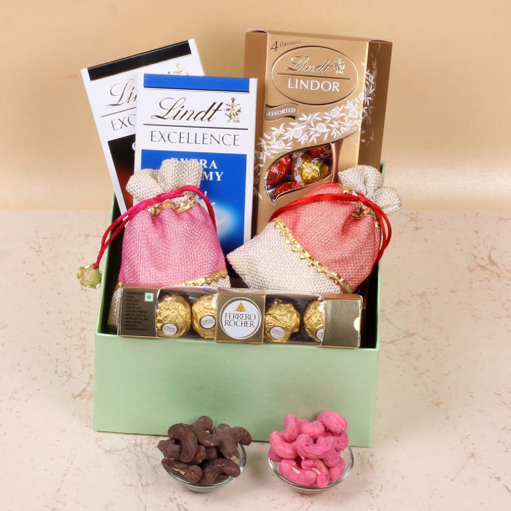 Best Diwali Special Dryfruit with Lindt Chocolates Box