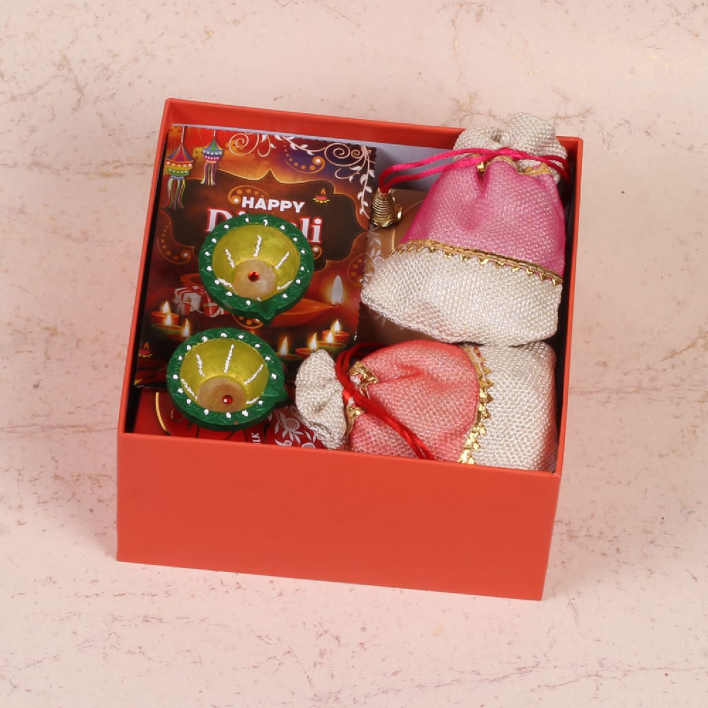 Exclusive Diwali Hamper Lindor Chocolates and Kaju Sweet with Flavour Cashews