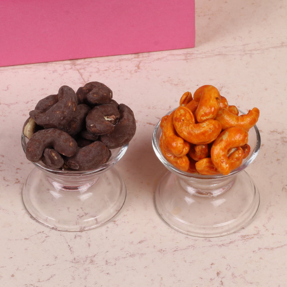 Exclusive Diwali Hamper Lindor Chocolates and Kaju Sweet with Flavour Cashews