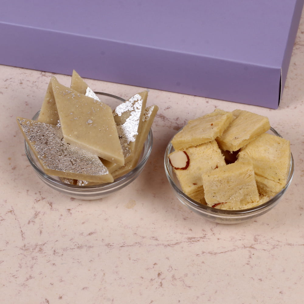 Diwali Gift Box of Rocher Chocolate Mithai and Dryfruits