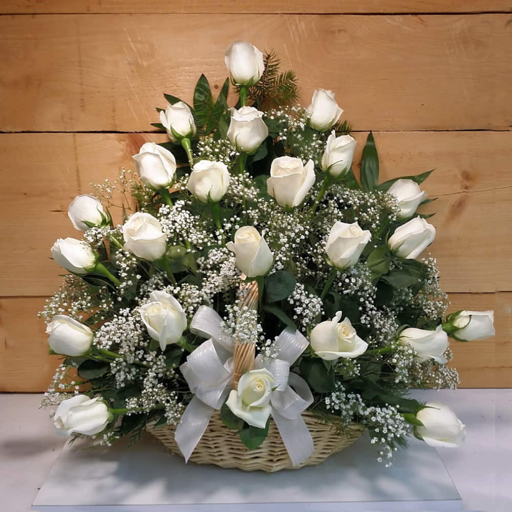 White Roses to Say Sorry for Your Loss