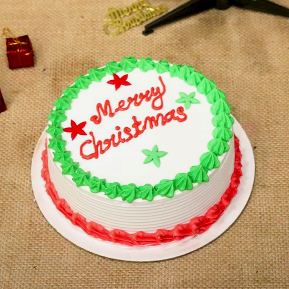 Merry Christmas Vanila Cream cake