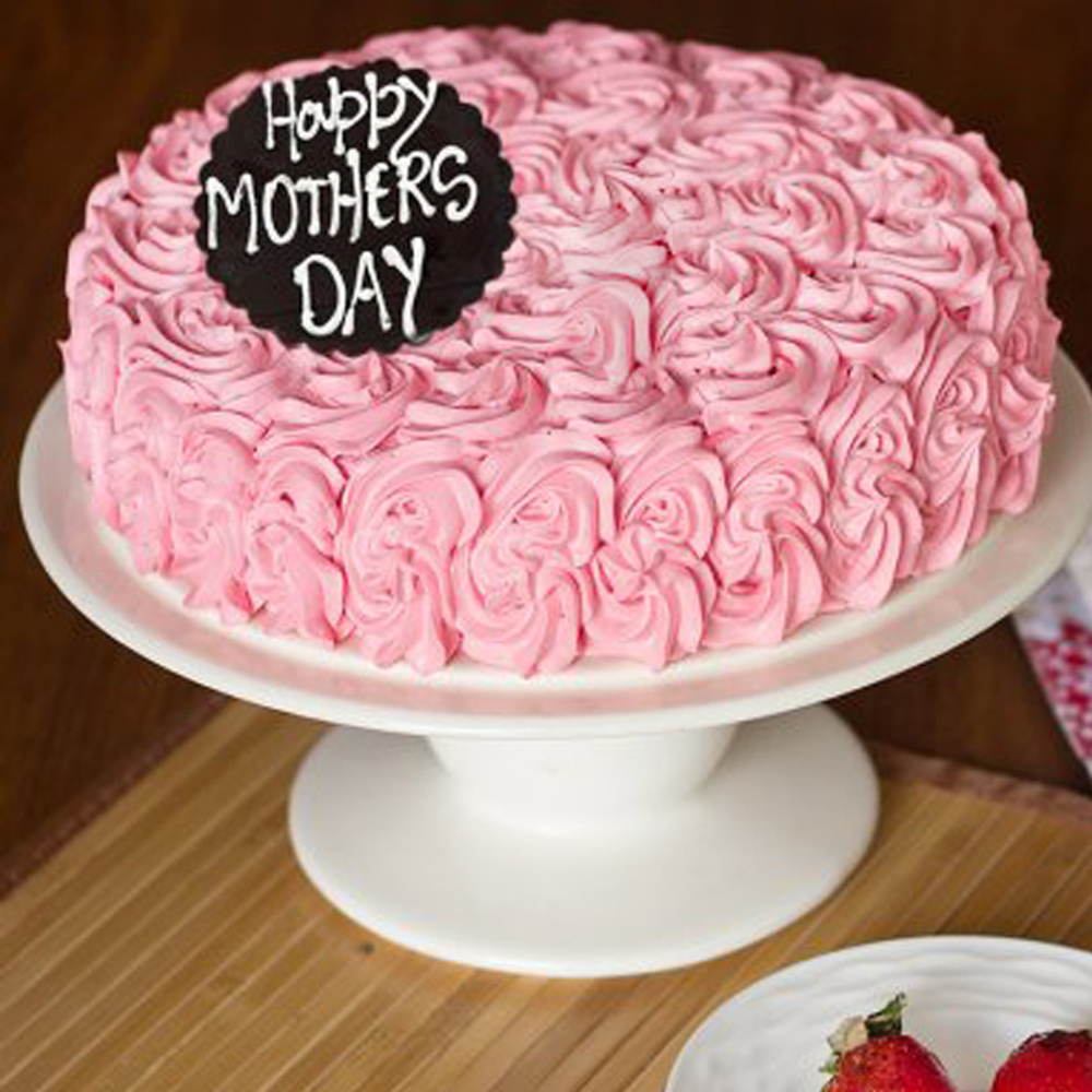 Mothers Day Special Strawberry Cake