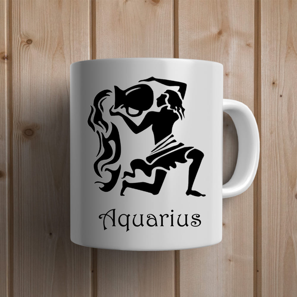 Aquarius Zodiac Sign Personalized Mug