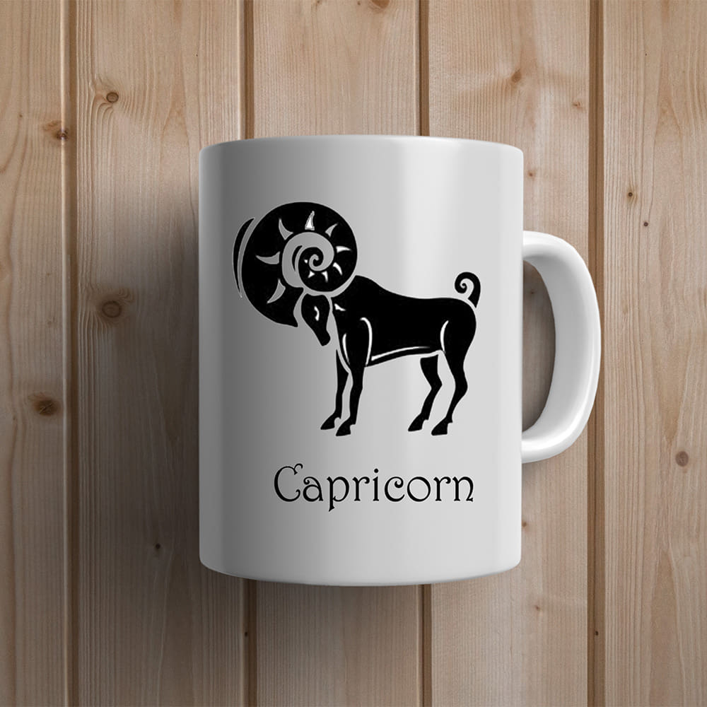 Capricorn Zodiac Sign Personalized Mug