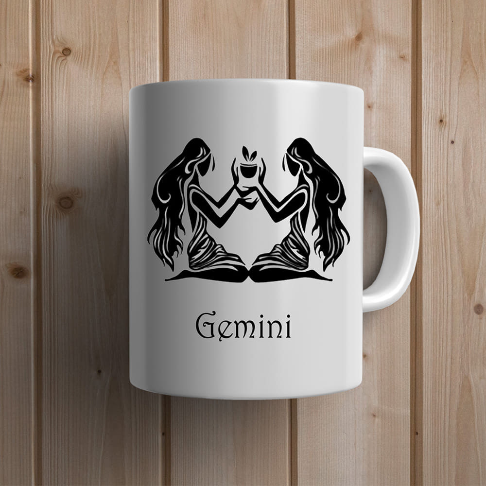 Gemini Zodiac Sign Personalized Mug