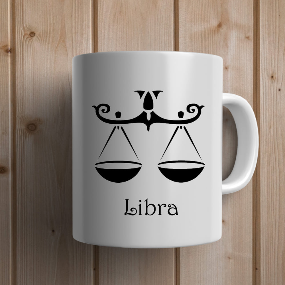 Libra Zodiac Sign Personalized Mug