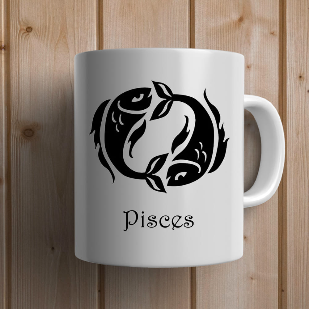 Pisces Zodiac Sign Personalized Mug