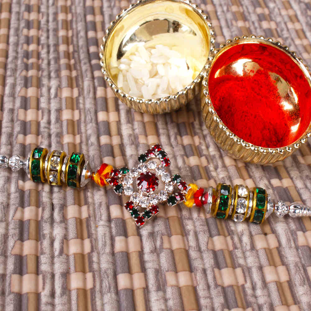 Exclusive Multi Stone Rakhi