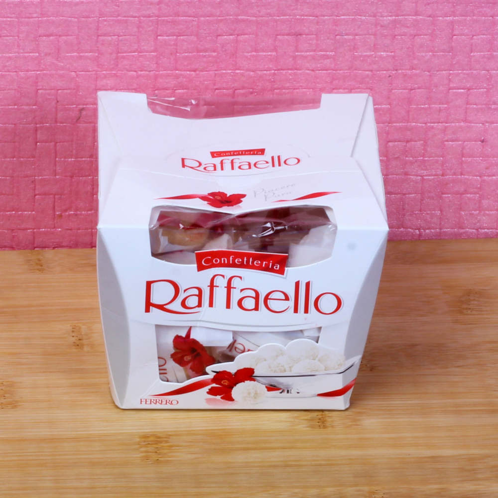 Two Designer Rakhi with Raffaello Hersheys Chocolates