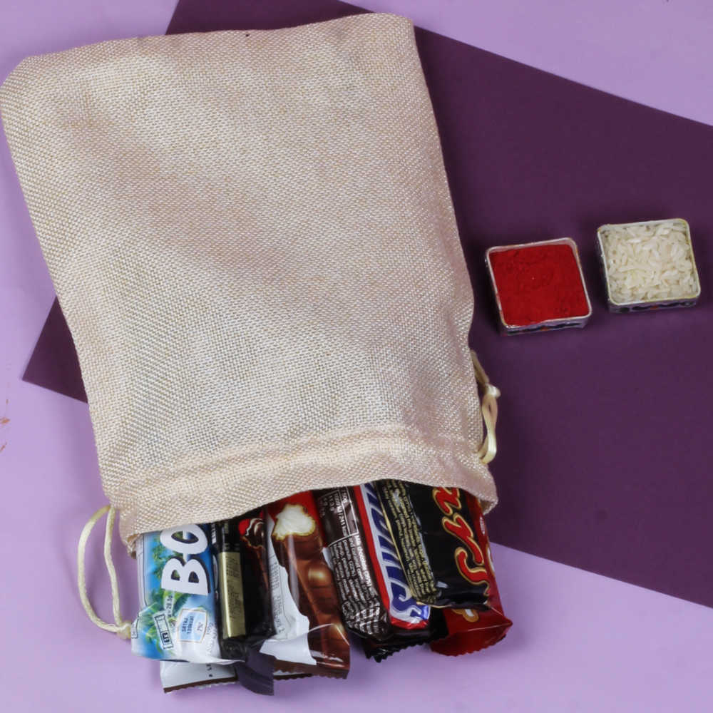 Imported Chocolates with Two Rakhis