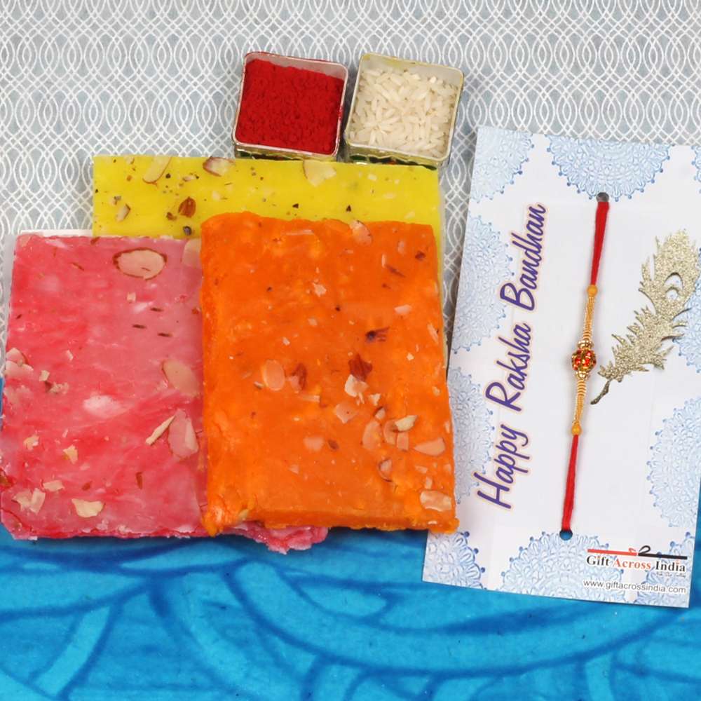 Bombay Halwa with Rakhi Gift