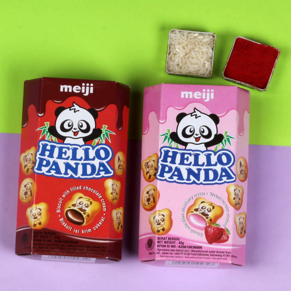 Two Kids Rakhis and Hello Panda Two Packs Combo