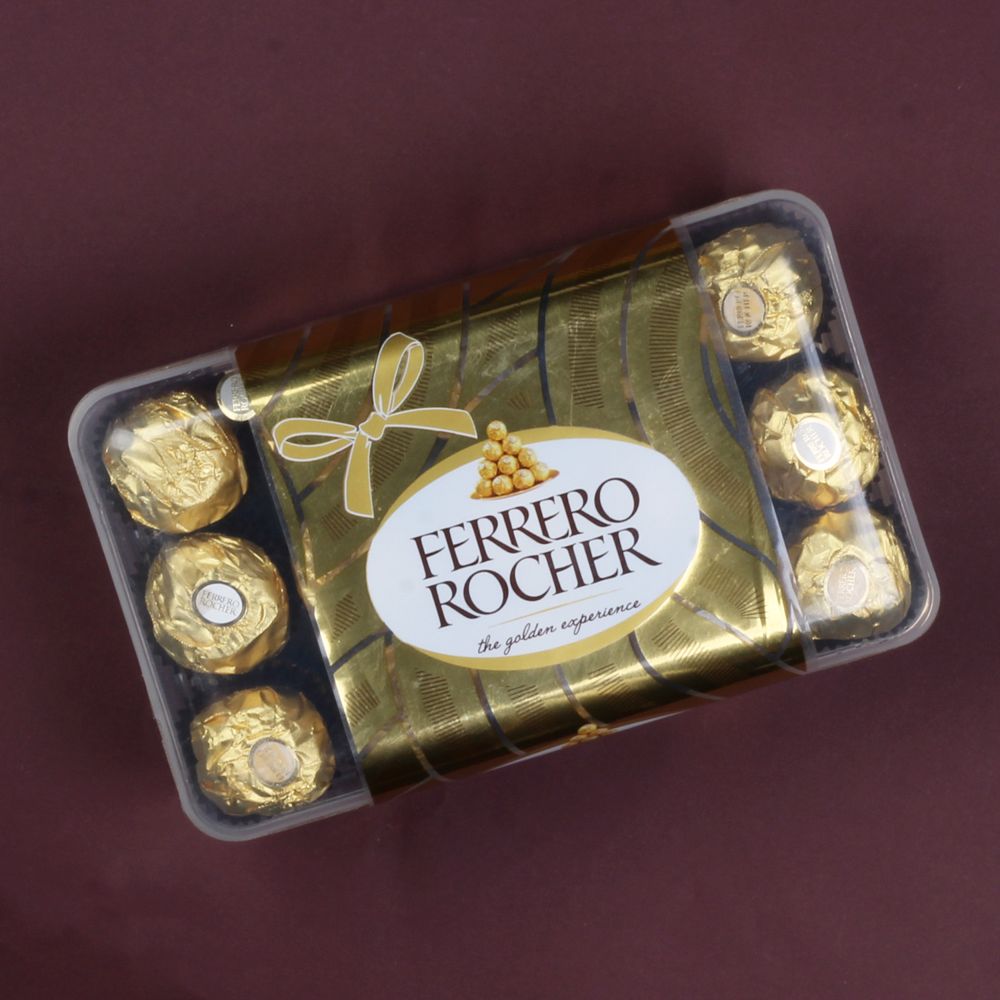 Five Designer Rakhis with 30 Pcs of Ferrero Rocher Chocolates