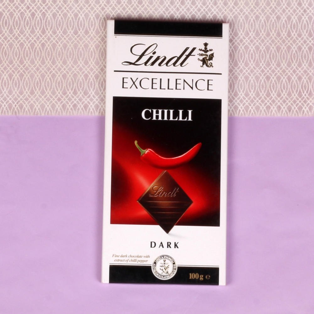 Chili Lindt Excellence Chocolate Rakhi Gift