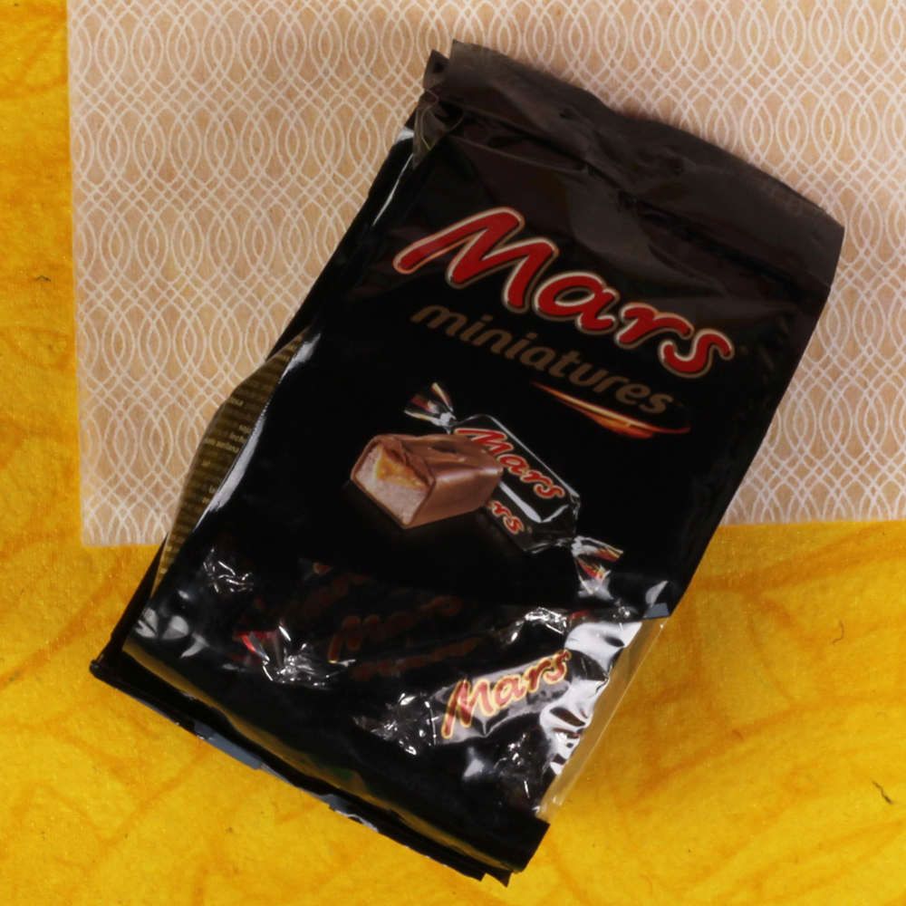 Mars Miniature Chocolate Rakhi Gift Combo