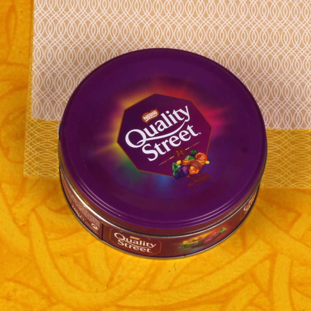 Quality Street Chocolate Rakhi Gift Combo