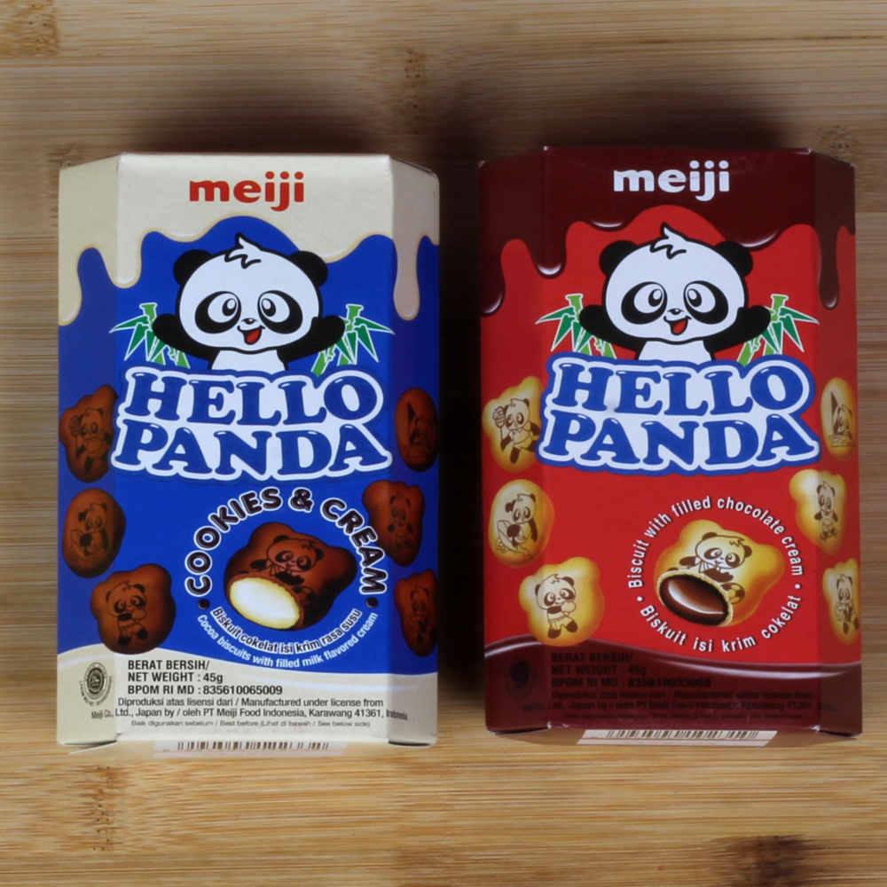 Hello Panda Biscuits and Wafer Biscuits Kids Rakhi Combo