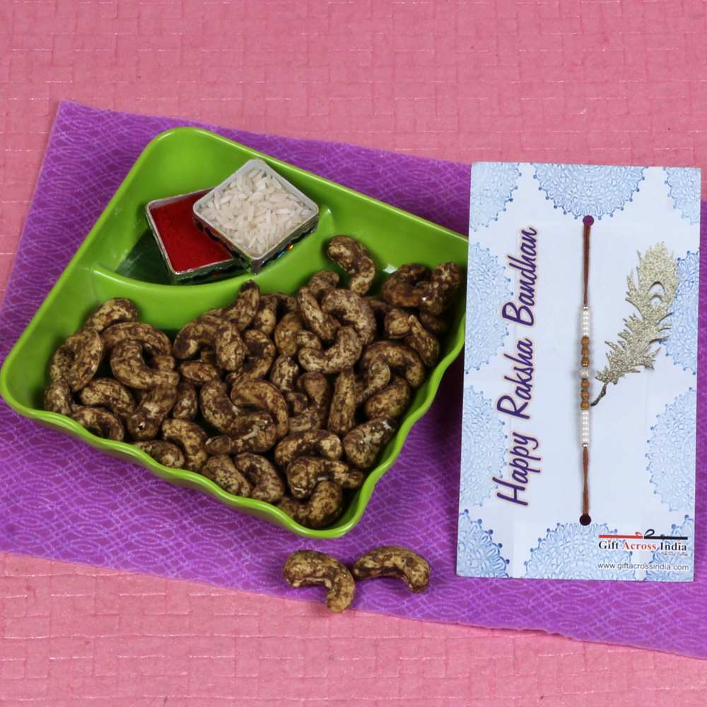 Black Pepper Flavor Cashews with Rakhi