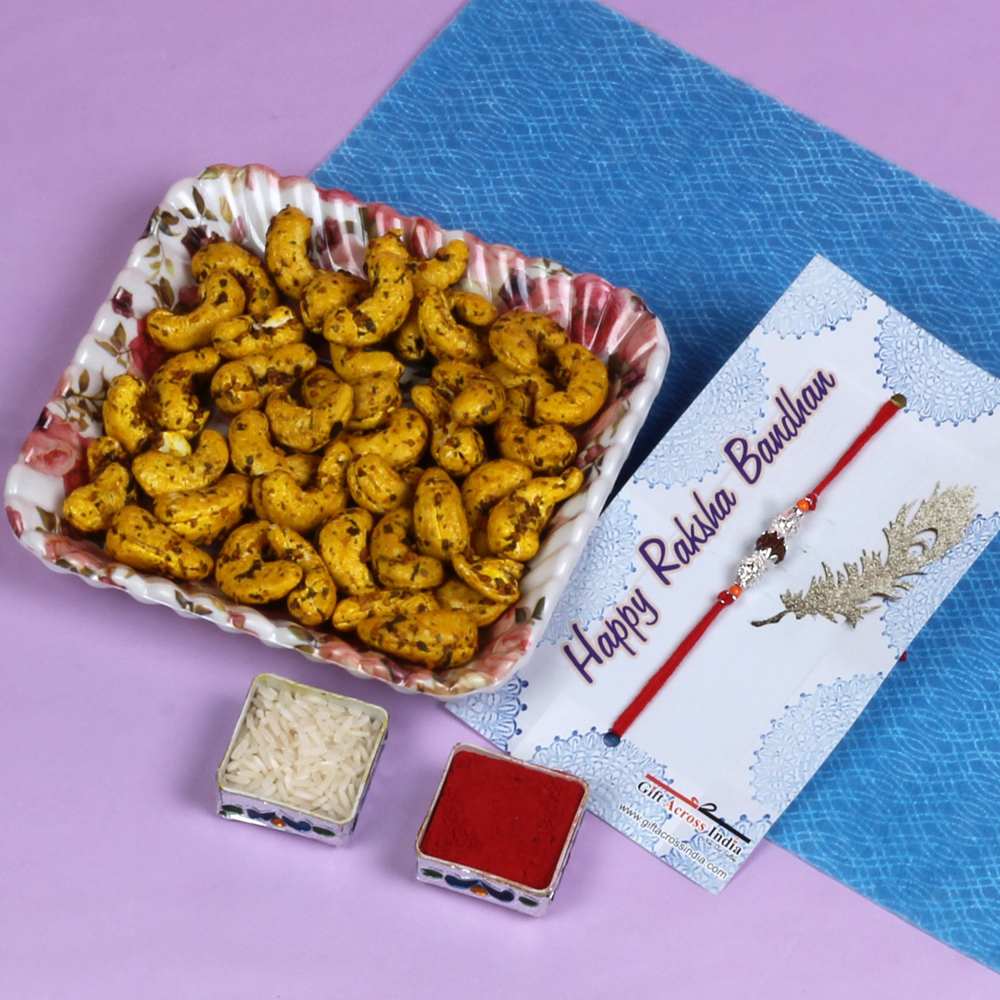 Garlic Flavor Cashews with Rakhi