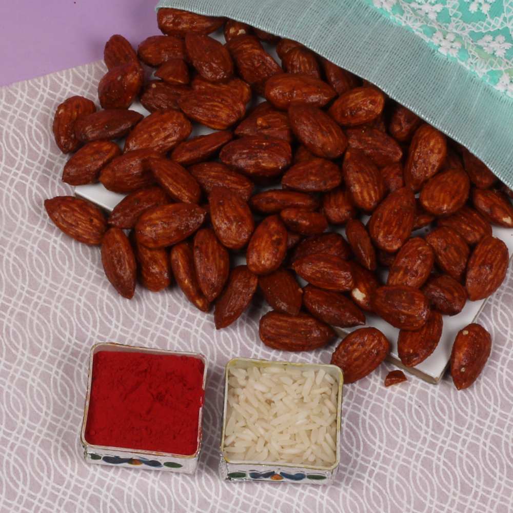 Peri-Peri Flavor Almonds with Rakhi