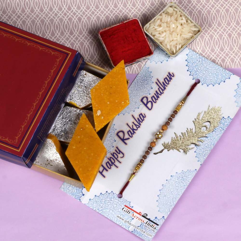 Kesar Kaju Katli Rakhi Gift