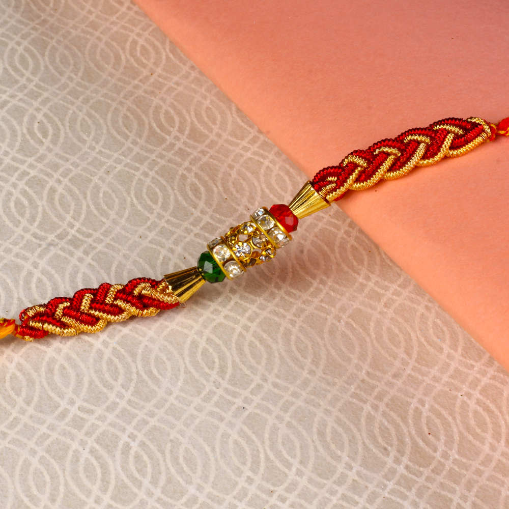 Zardosi Motif Rakhi