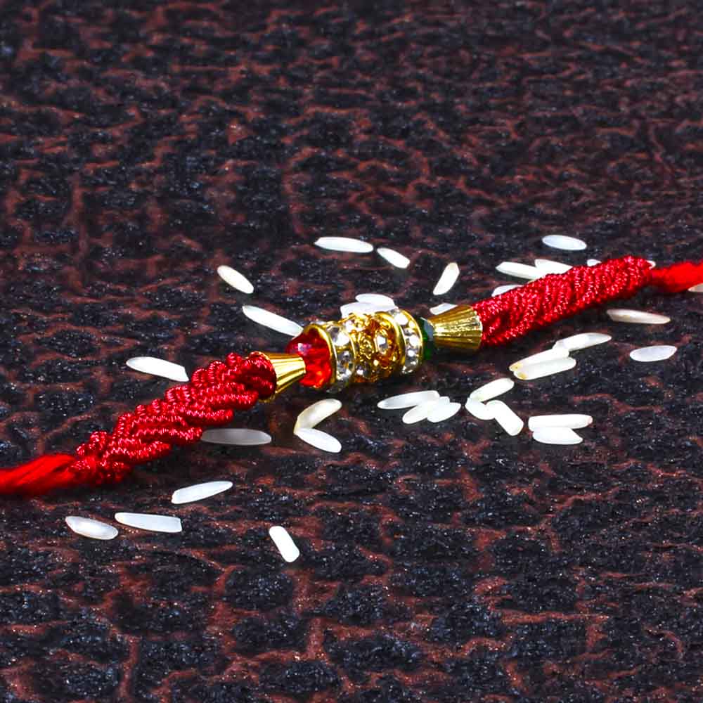 Zardosi Motif Rakhi