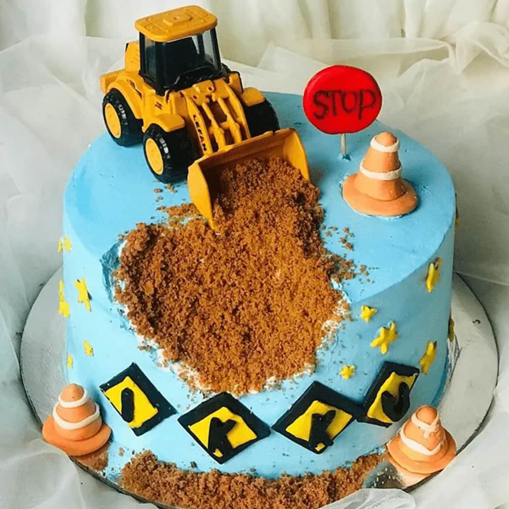 Construction Theme Cake