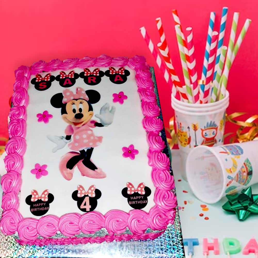 3 Kg Square Shape Mini Mouse Cake