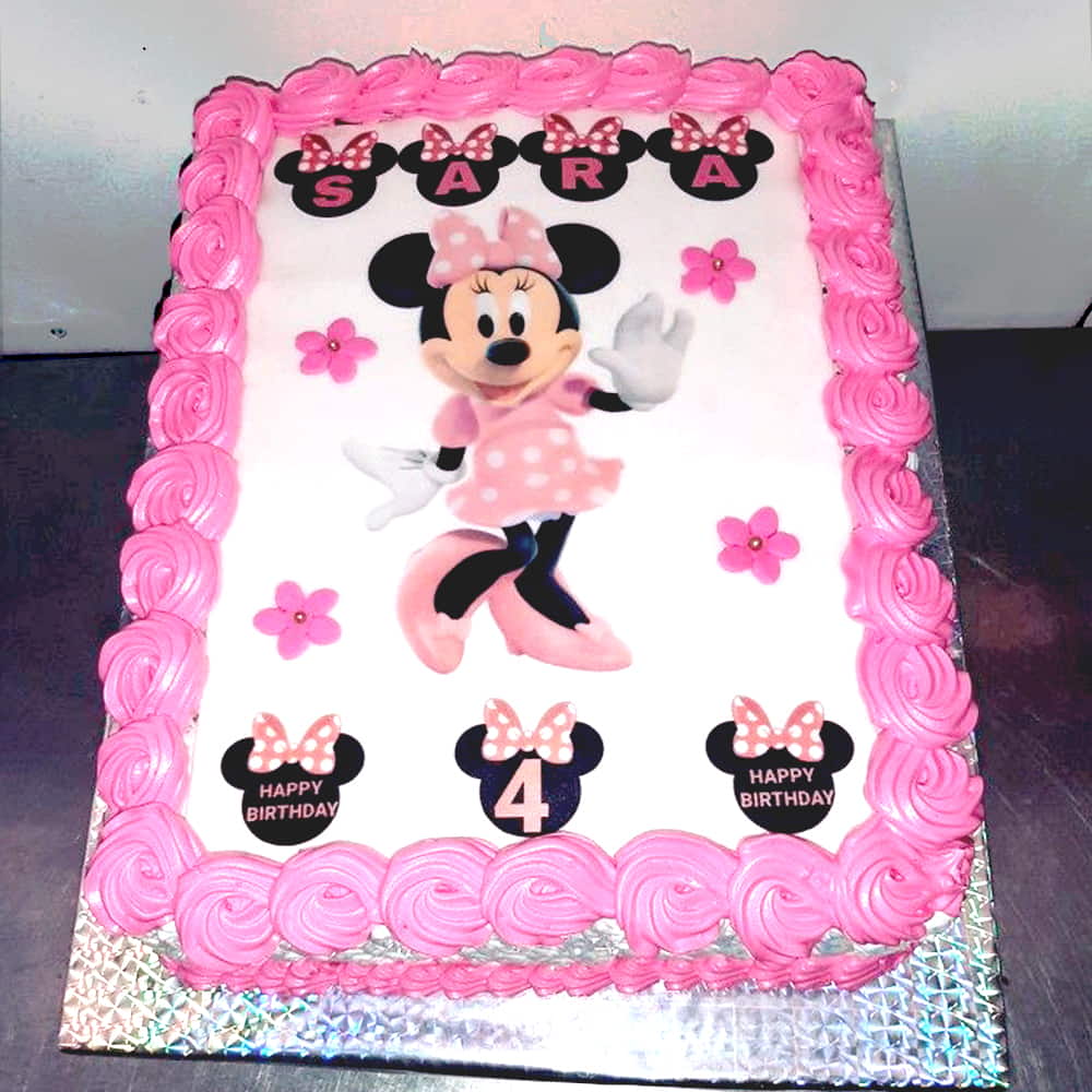 3 Kg Square Shape Mini Mouse Cake